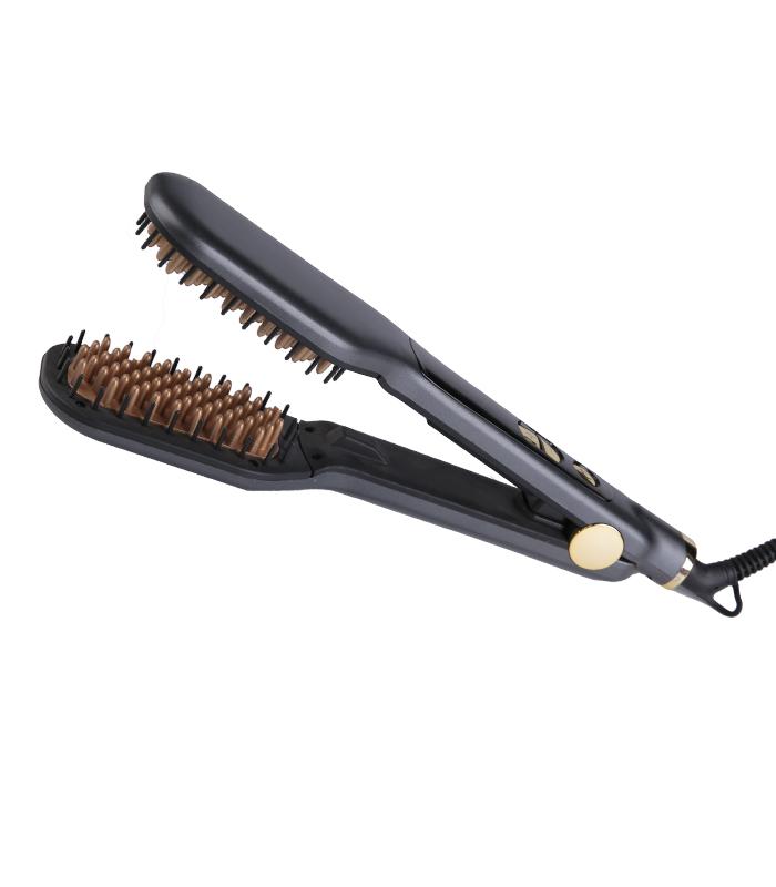 Berus Pelurus Rambut Seramik Sikat Panas dengan sikat berus pengeriting rambut Label Peribadi ZR-1005